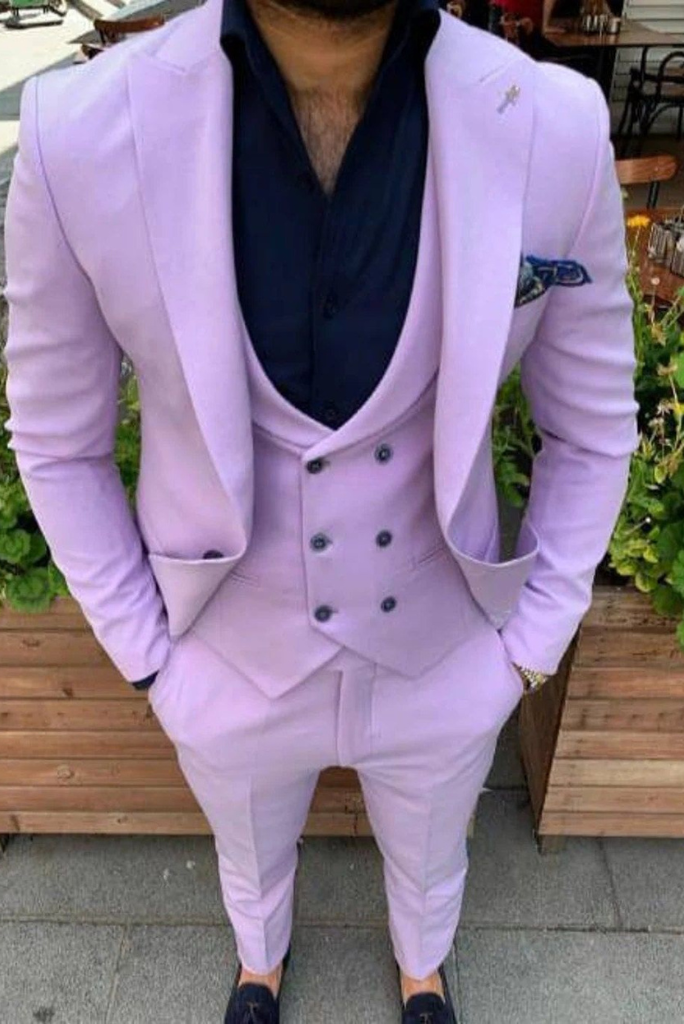 Purple Mirror Work Suit Set